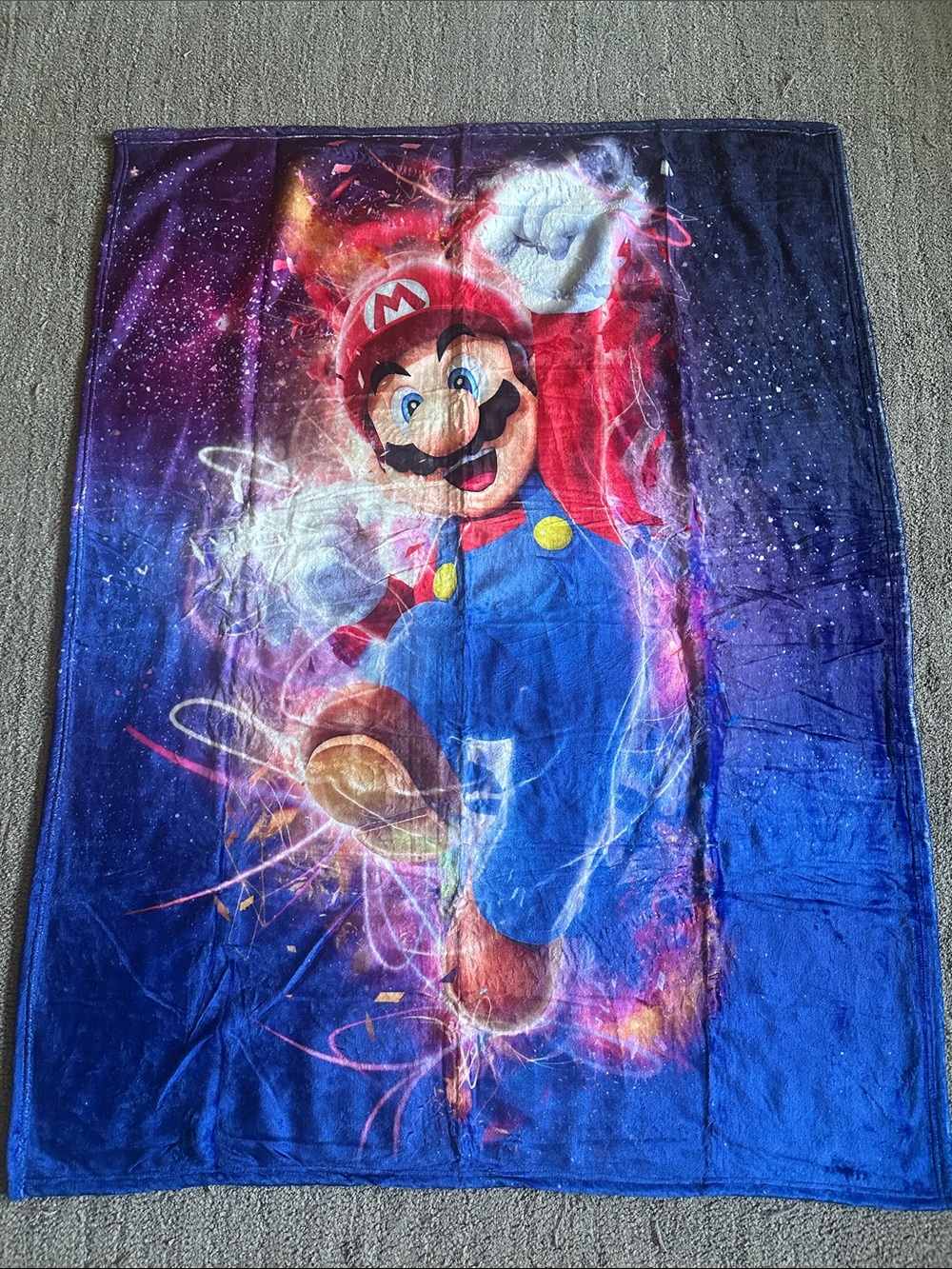 Mario galaxy blanket